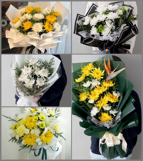 山东青岛平度市东阁街道库屯村白事花束代送